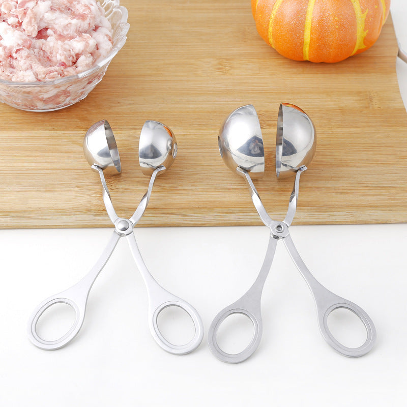Meatball Maker Spoon – Stainless Steel Ball Shaper for Meat, Fish, Rice & Cake