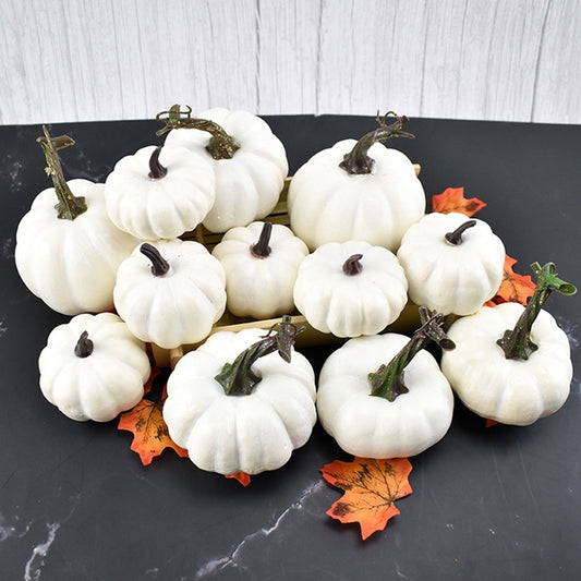 Artificial White Pumpkins β Halloween & Fall Decoration (Set of 12 & 6)