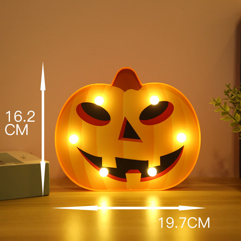 Halloween Decorative Night Light – Pumpkin, Skull, Bat & Spider (AA Battery)
