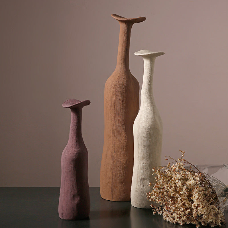 Elegant Morandi Ceramic Vase – Modern Decorative Flower Vase for Living Room