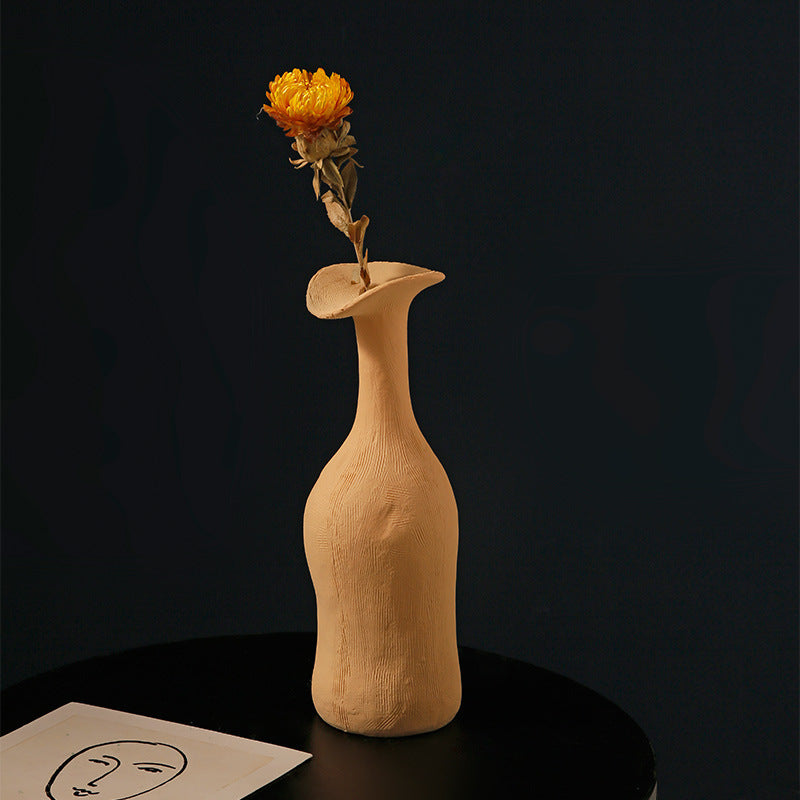 Elegant Morandi Ceramic Vase – Modern Decorative Flower Vase for Living Room