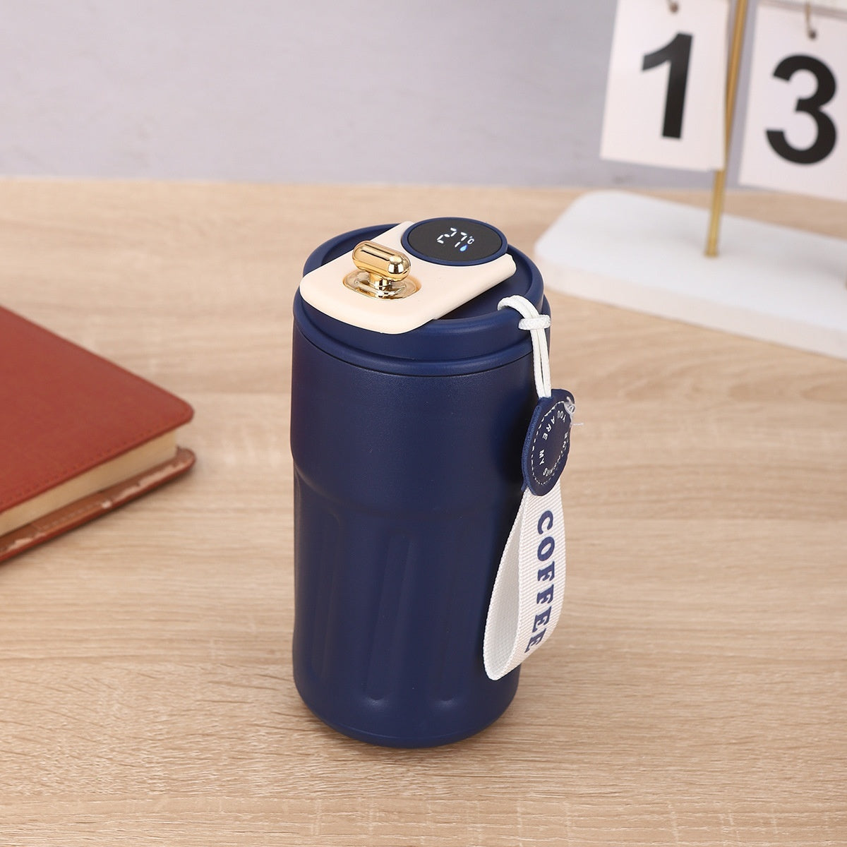 Smart Digital Thermal Bottle – 450ml Stainless Steel Insulated Coffee Mug with LED Display