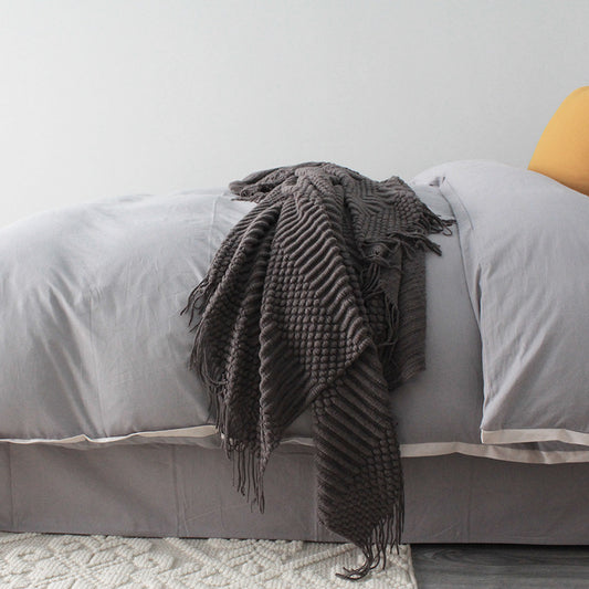Cozy Nap Blanket β Portable Lightweight Polyester Throw for Sofa & Bed