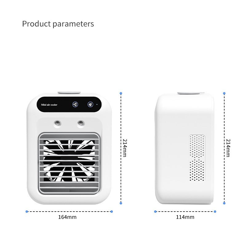 Portable Air Conditioner Fan – USB Mini Cooling Device with Atomization