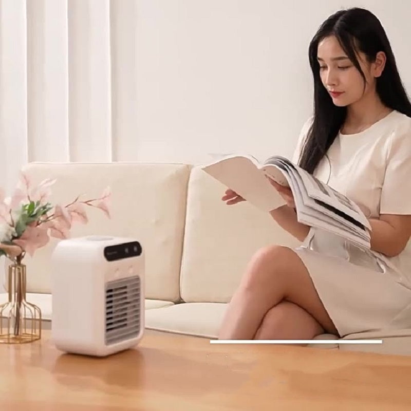 Portable Air Conditioner Fan – USB Mini Cooling Device with Atomization