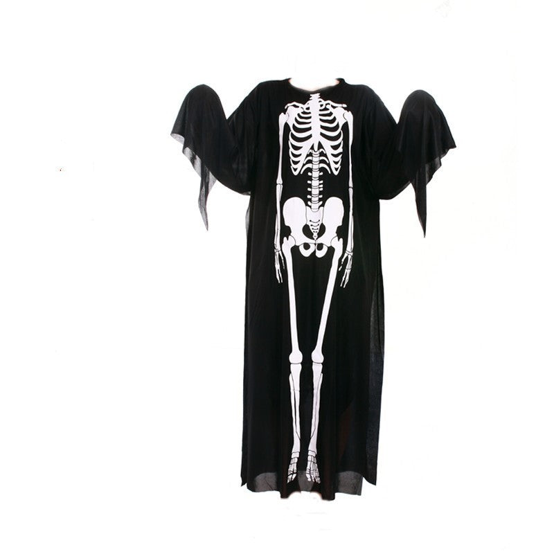 Halloween Skeleton Ghost Suit – Scary Costume for Adults & Children