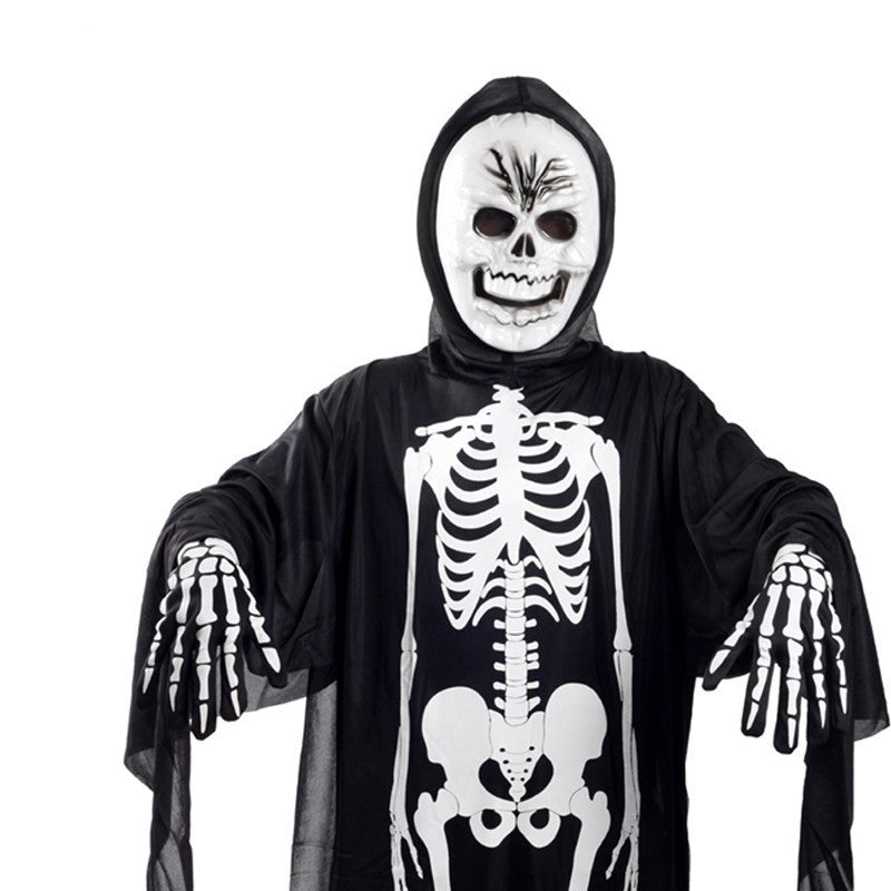 Halloween Skeleton Ghost Suit – Scary Costume for Adults & Children