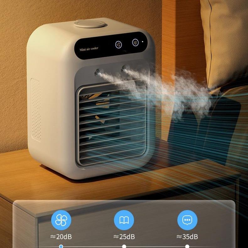 Portable Air Conditioner Fan – USB Mini Cooling Device with Atomization