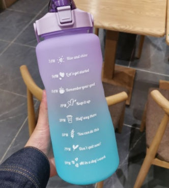 Outdoor Travel Water Bottle – Minimalist Transparent Bottle with Cover