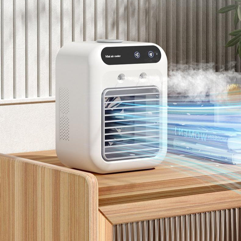 Portable Air Conditioner Fan – USB Mini Cooling Device with Atomization