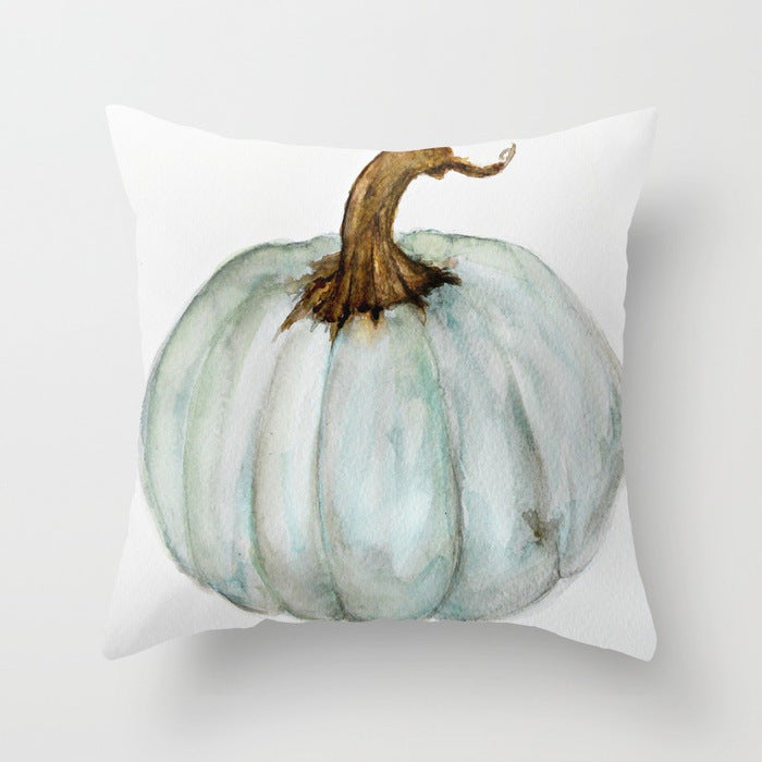 Halloween Pumpkin Pillow Cover – Cotton Cushion Case 45×45cm (Fall & Thanksgiving Décor)