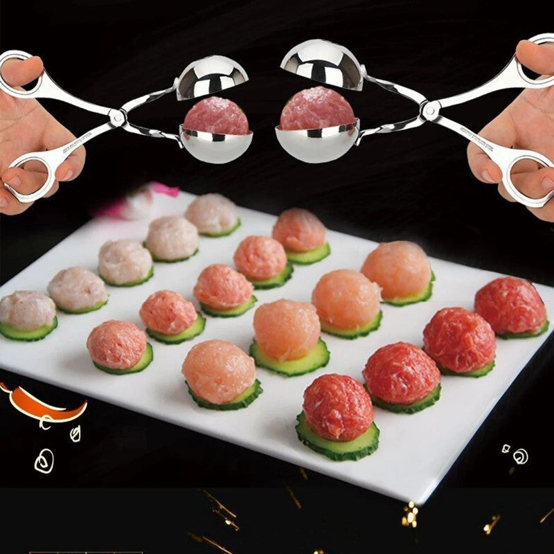 Meatball Maker Spoon – Stainless Steel Ball Shaper for Meat, Fish, Rice & Cake