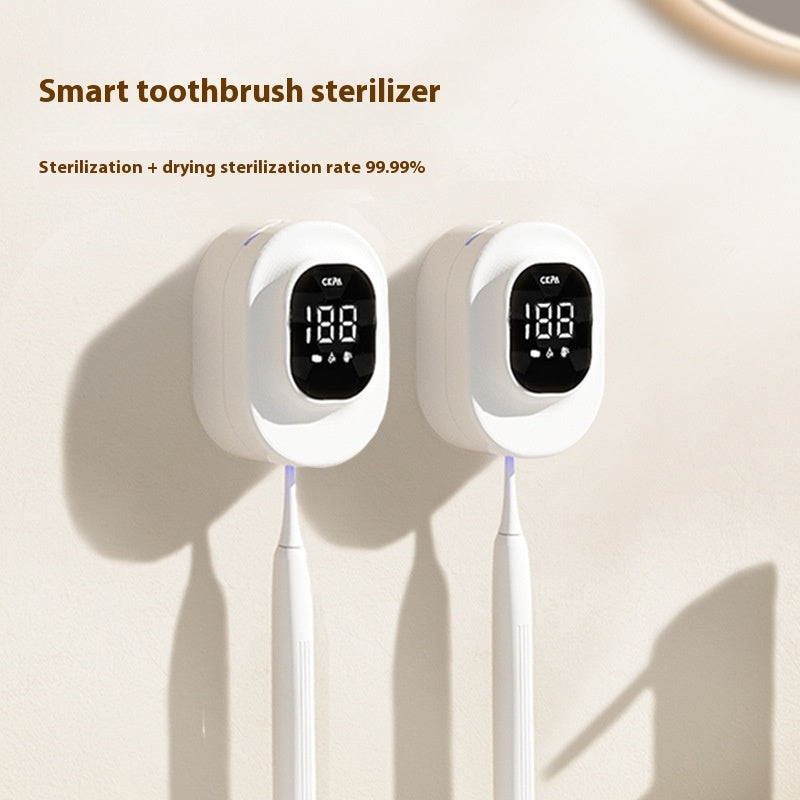 Wall-Mounted UV Toothbrush Sterilizer – Punch-Free Electric Toothbrush Rack
