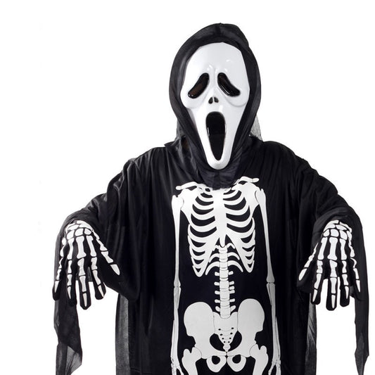 Halloween Skeleton Ghost Suit – Scary Costume for Adults & Children