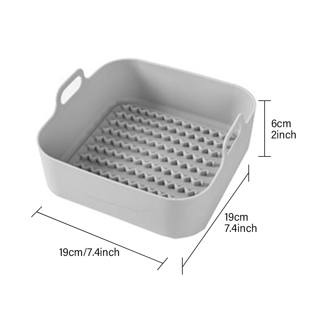 Reusable Silicone Air Fryer Liner – Non-Stick, Heat Resistant & Dishwasher Safe Tray