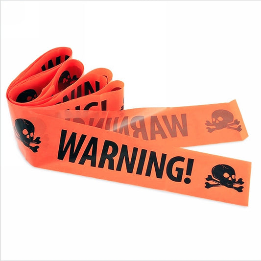 Halloween Commercial Safety Isolation Belt – Durable Plastic Barrier for Events & Public Spaces