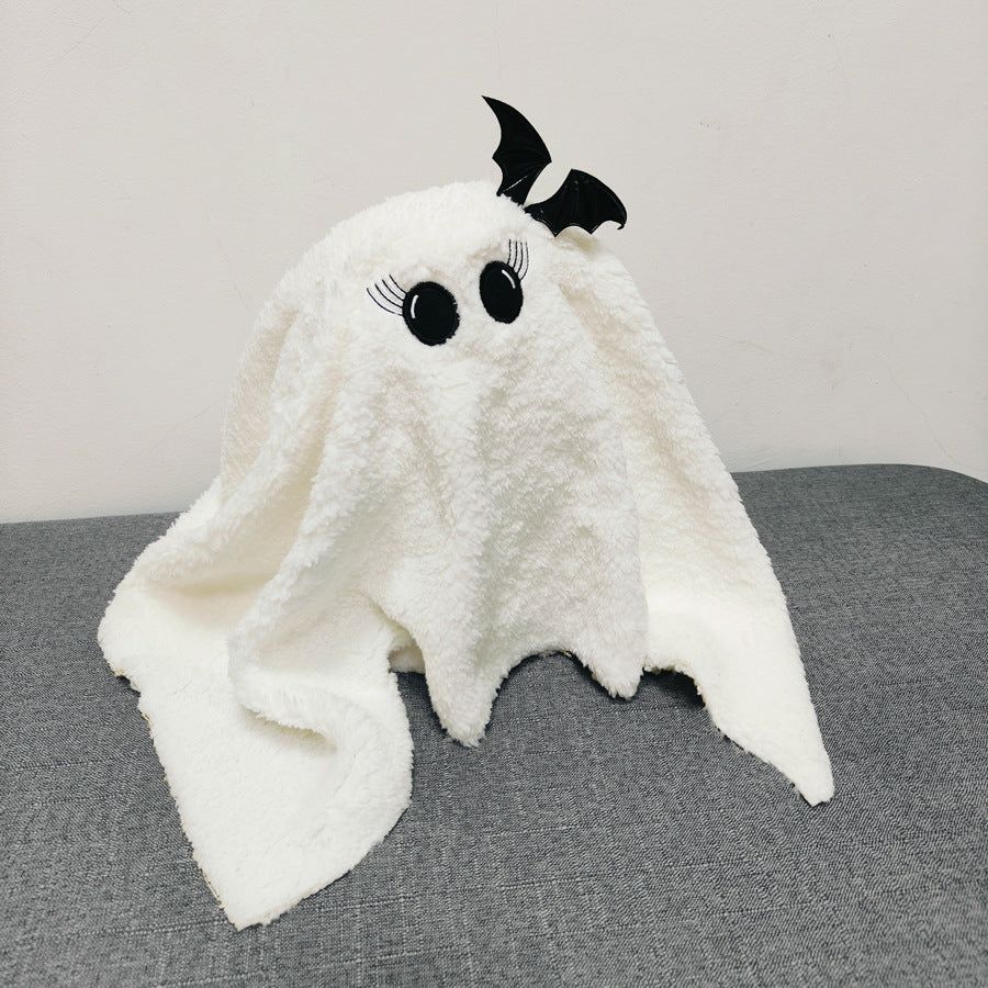Halloween Cute Ghost Plush Pillow – Oversized Stuffed Toy for Kids & Adults