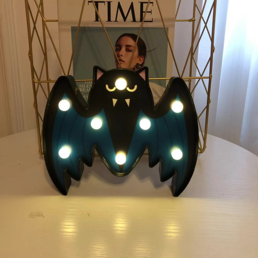 Halloween Decorative Night Light – Pumpkin, Skull, Bat & Spider (AA Battery)