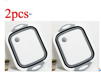 Foldable Vegetable Basket – 3-in-1 Chopping Board, Strainer & Storage Container