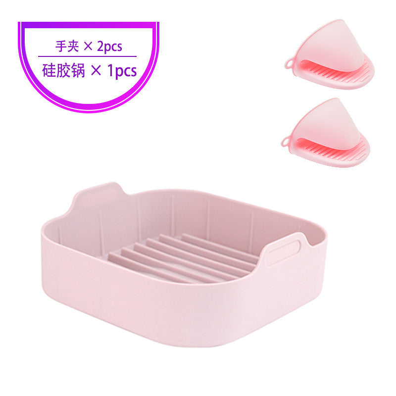 Reusable Silicone Air Fryer Liner – Non-Stick, Heat Resistant & Dishwasher Safe Tray