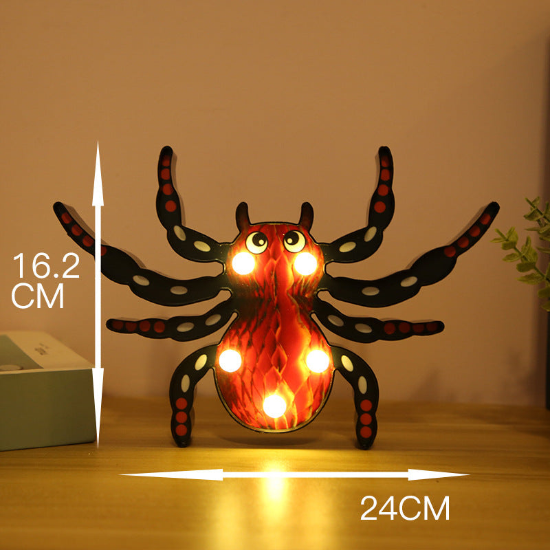 Halloween Decorative Night Light – Pumpkin, Skull, Bat & Spider (AA Battery)