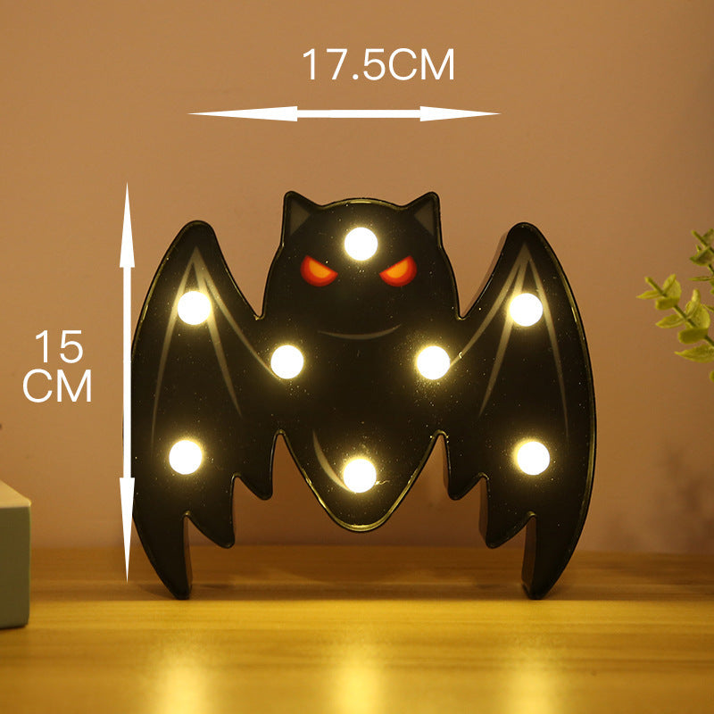 Halloween Decorative Night Light – Pumpkin, Skull, Bat & Spider (AA Battery)