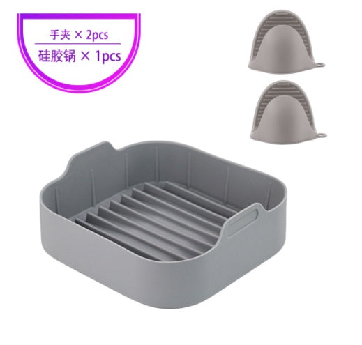 Reusable Silicone Air Fryer Liner – Non-Stick, Heat Resistant & Dishwasher Safe Tray