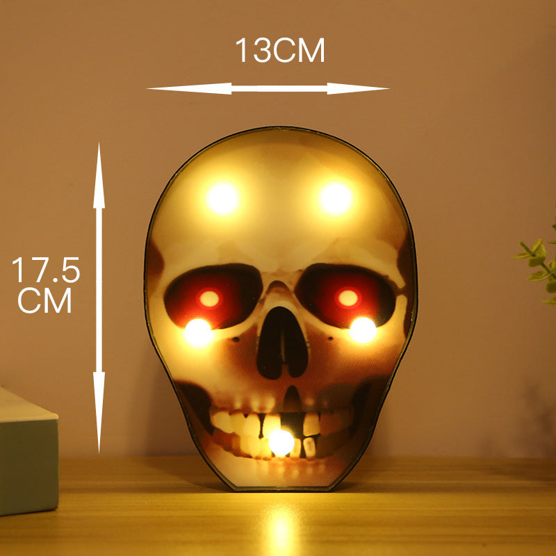 Halloween Decorative Night Light – Pumpkin, Skull, Bat & Spider (AA Battery)