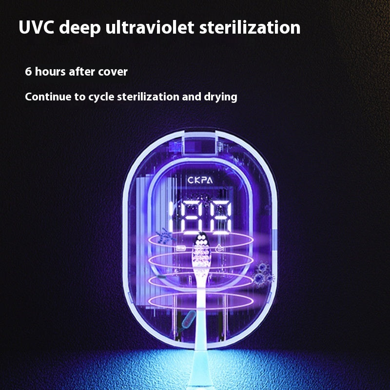 Wall-Mounted UV Toothbrush Sterilizer – Punch-Free Electric Toothbrush Rack