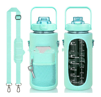 Outdoor Travel Water Bottle – Minimalist Transparent Bottle with Cover