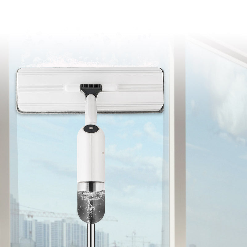 360° Rotating Flat Mop – Stainless Steel Handle & Microfiber Mop Head