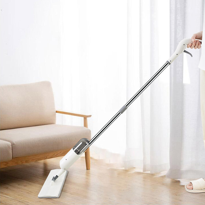 360° Rotating Flat Mop – Stainless Steel Handle & Microfiber Mop Head