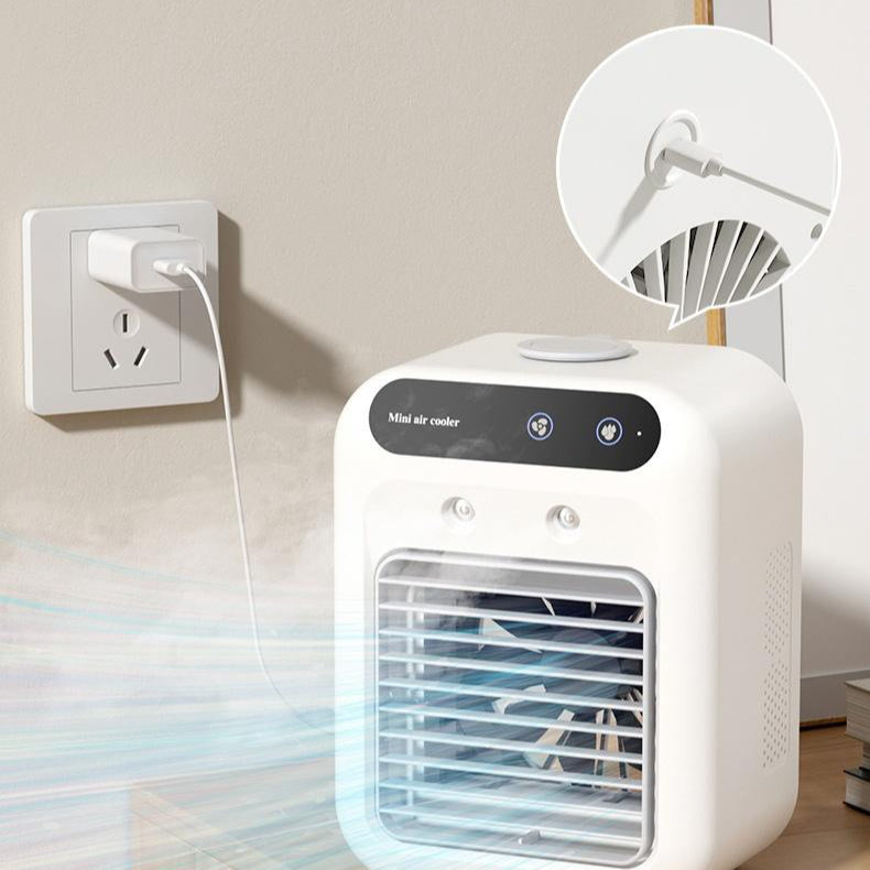 Portable Air Conditioner Fan – USB Mini Cooling Device with Atomization