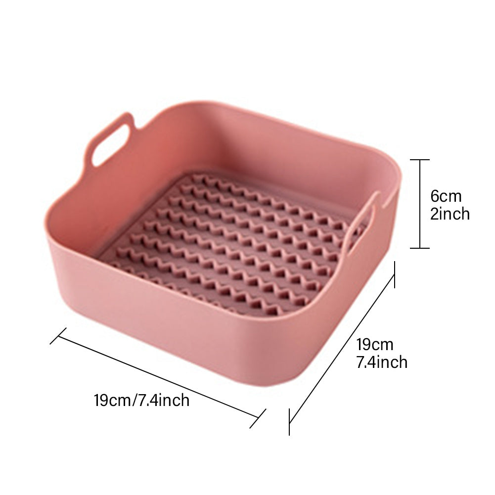 Reusable Silicone Air Fryer Liner – Non-Stick, Heat Resistant & Dishwasher Safe Tray