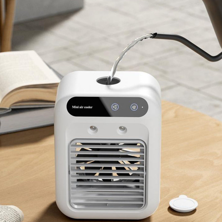 Portable Air Conditioner Fan – USB Mini Cooling Device with Atomization
