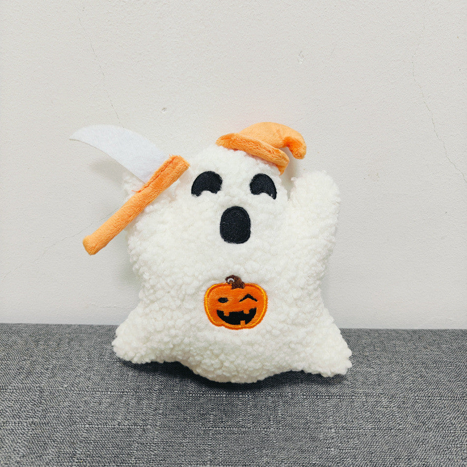 Halloween Cute Ghost Plush Pillow – Oversized Stuffed Toy for Kids & Adults