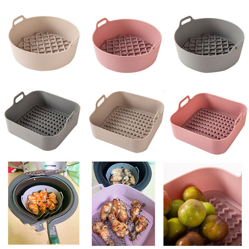 Reusable Silicone Air Fryer Liner – Non-Stick, Heat Resistant & Dishwasher Safe Tray