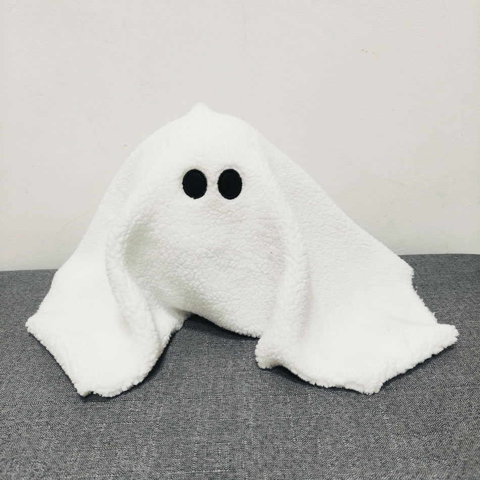 Halloween Cute Ghost Plush Pillow – Oversized Stuffed Toy for Kids & Adults